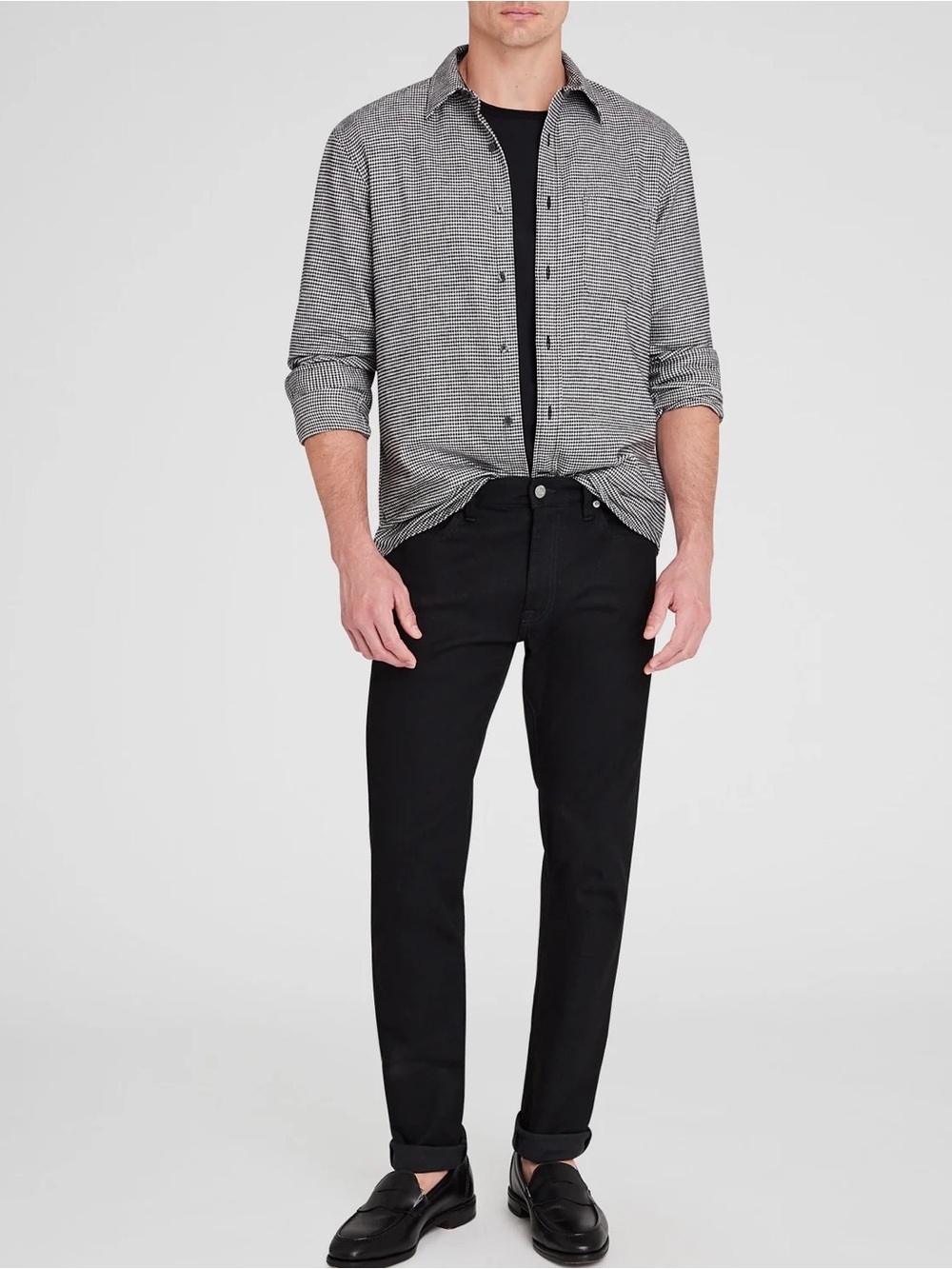 NWT $140 Club Monaco Black Slim Denim Jeans 31/30